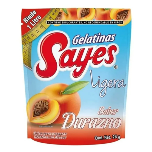 Imagen de Gel Sayes Durazno Light Agua 24 GRS