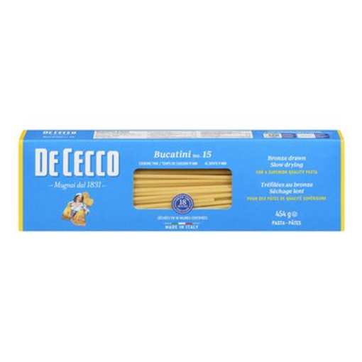 Imagen de Pasta De Cecco Bucatini No. 15 454 GRS