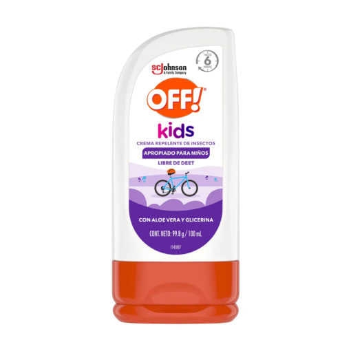 Imagen de Repelente Off Crema Kids Aloe y Glicerina 100 MLL