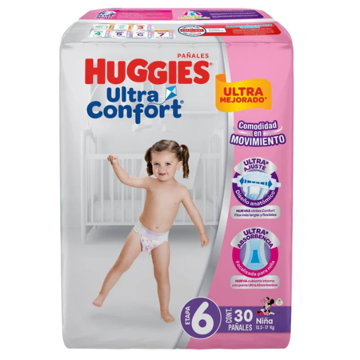 Imagen de Pañal Huggies Ultra Confort Etapa 6 (A) 30 PZS