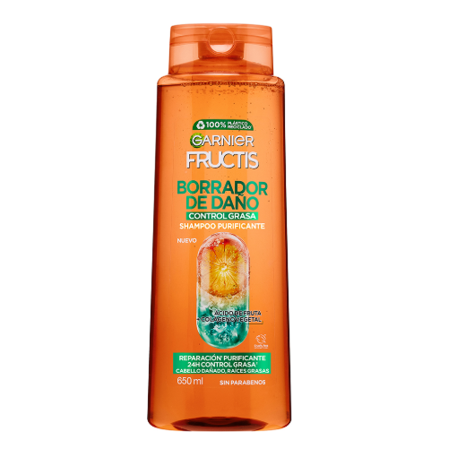 Imagen de Shampoo Fructis Balance y Detox Control Grasa 650 MLL