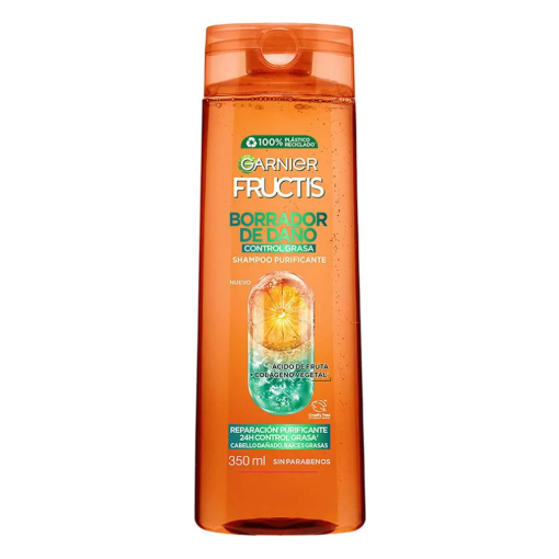 Imagen de Shampoo Fructis Balance y Detox Control Grasa 350 MLL