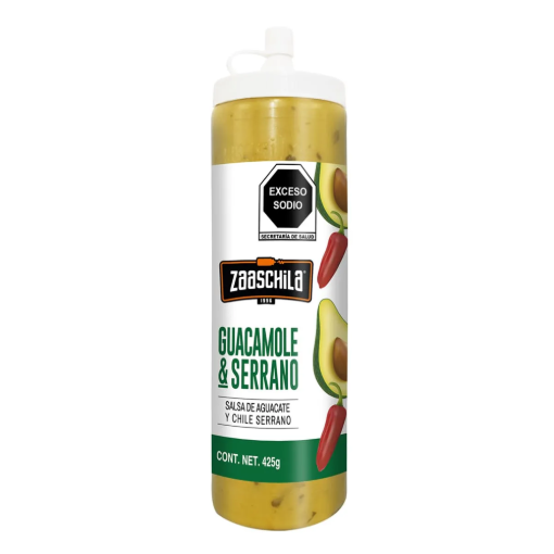 Imagen de Salsa Zaaschila Guacamole y Serrano 425 GRS