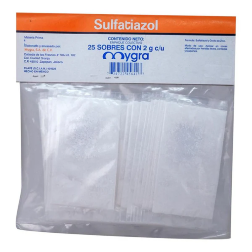 Imagen de Medicamento Sulfatiazol Mygra 25 PZS