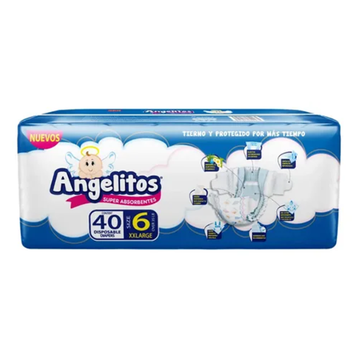 Imagen de Pañal Angelitos Extra Grande 40 PZS
