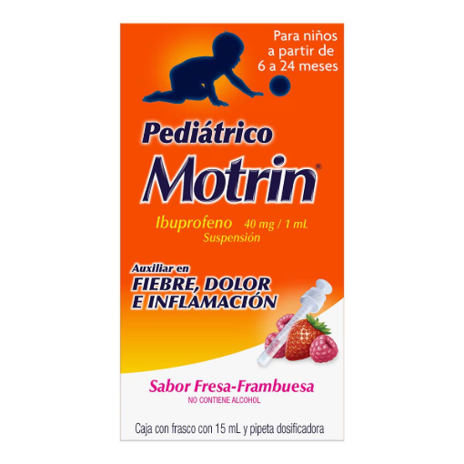Imagen de Medicamento Motrin Suspensión Pediátrica Infantil 40 mg 15 MLL