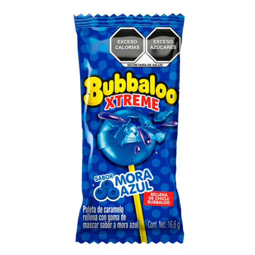 Imagen de Paleta Bubbaloo Xtreme Mora Azul 16.6 GRS