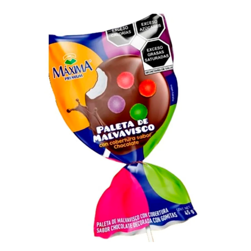 Imagen de Paleta Máxima Malva con Chocolate 45 GRS