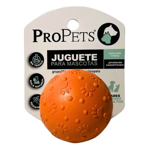 Imagen de Pelota ProPets Huellas con Silbato 1 PZS