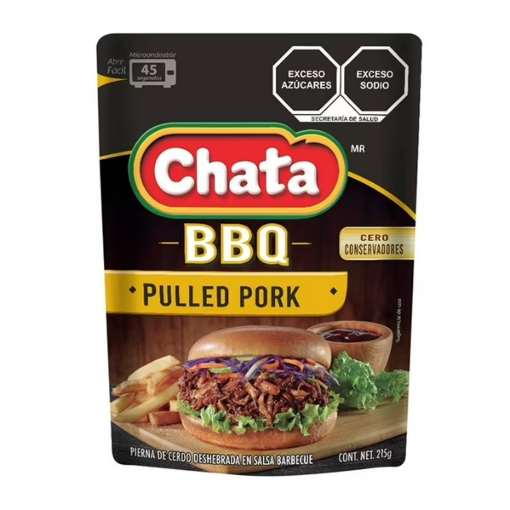 Imagen de Pierna de Cerdo La Chata Deshebrada en Salsa BBQ 215 GRS