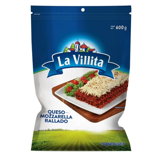 Imagen de Queso La Villita Mozzarella Rallado 600 GRS
