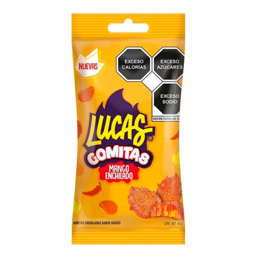 Imagen de Dulce Gomitas Lucas Mango Chile 40 GRS