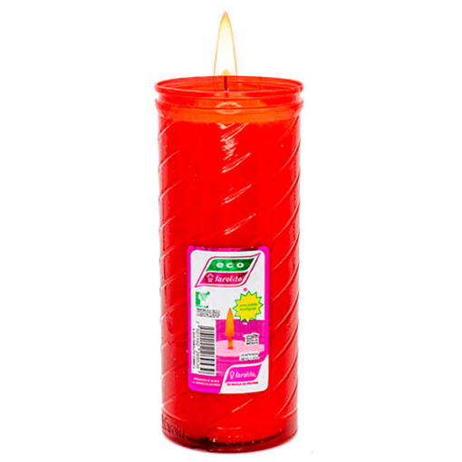 Imagen de Veladora Profesional Eco-Faro Jumbo 2 Rojo 1 PZS