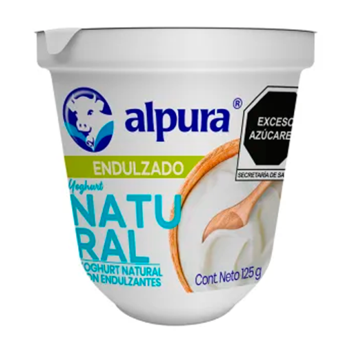 Imagen de Yogurt Alpura Natural Endulzado 125 GRS