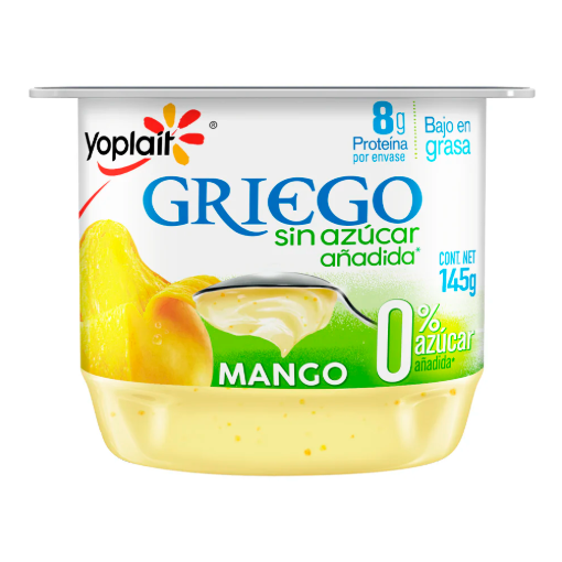 Imagen de Yogurt Yoplait Griego Mango Sin Azúcar 145 GRS