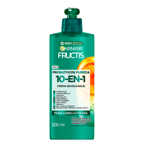 Imagen de Crema para Peinar Garnier Fructis 10 en 1 Probiotic 300 MLL