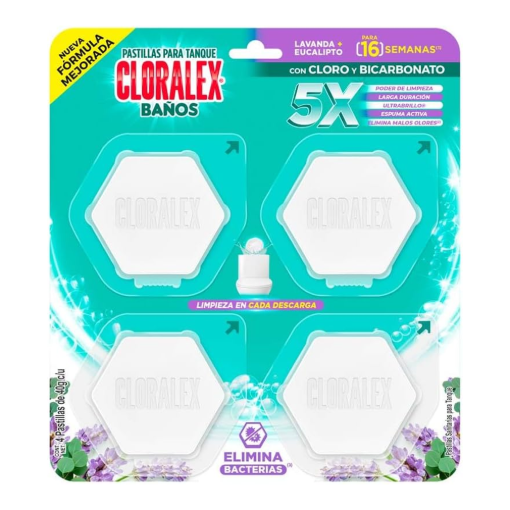 Imagen de Exhibidor Pastillas Cloralex Baños Lavanda 40 GRS
