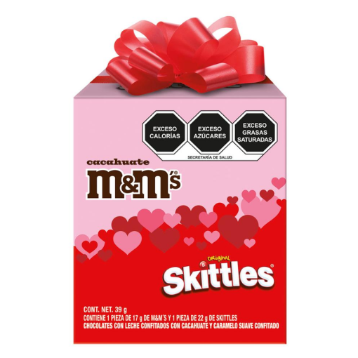 Imagen de Chocolate M&M’s Silver Mixed Regalito 39 GRS