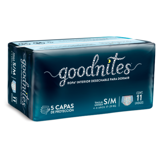 Imagen de Pañal GoodNites Talla S/M 11 PZS