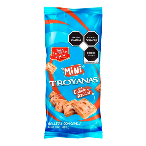 Imagen de Galletas 3 Estrellas Troyanas Mini Canela 280 GRS
