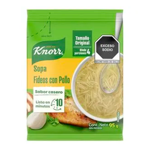Imagen de Exhibidor Sopa Knorr Fideo con Pollo 95 GRS