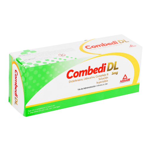 Imagen de Medicamento Amsa Combedi DL con 6 Ampolletas y 3 Jeringas Nuevo 1 PZS