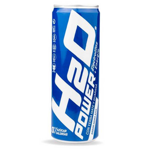Imagen de Bebida H2O Power Mora Azul Lata 355 MLL