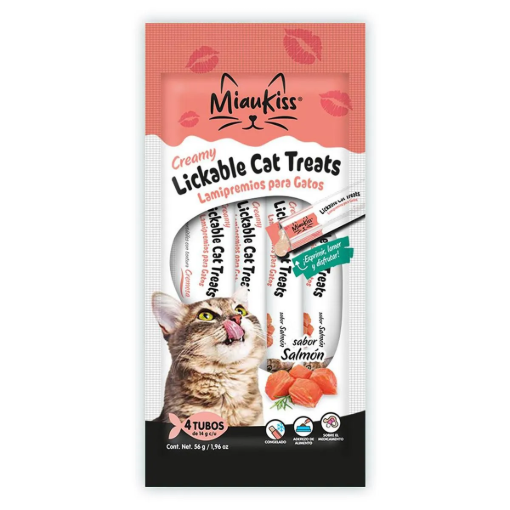 Imagen de Alimento Miaukiss Lickable Salmón para Gato 224 GRS