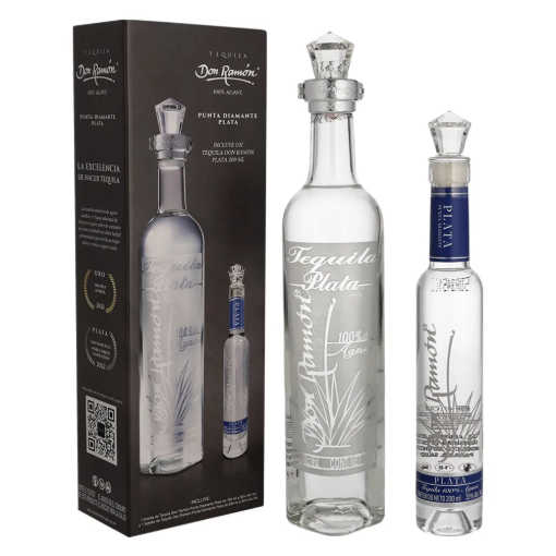 Imagen de Tequila Don Ramón Plata + Plata 200 ml c/u 750 MLL