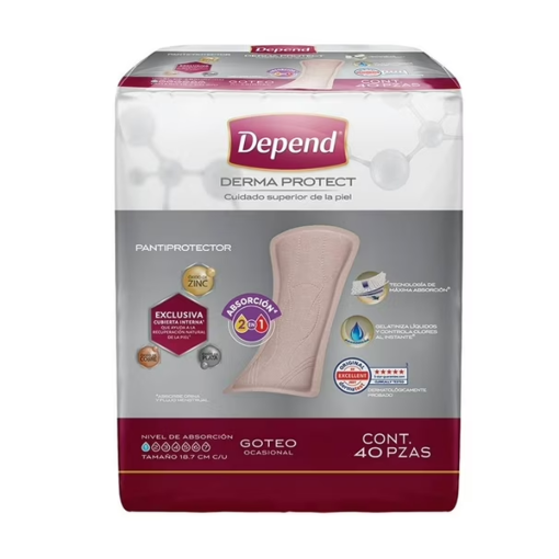 Imagen de Protector Depend Largo 40 PZS