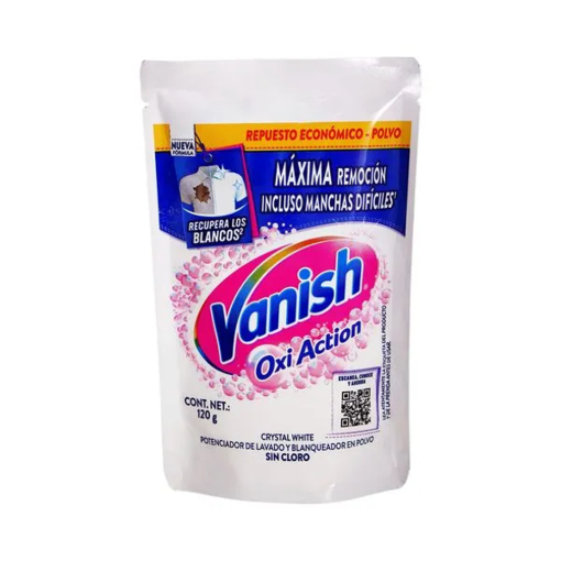Imagen de Blanqueador Vanish Oxi Action en Polvo Blanco 120 GRS