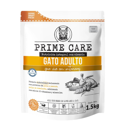 Imagen de Alimento Prime Care Adulto Pollo, Pescado y Remolacha 1.5 KGS