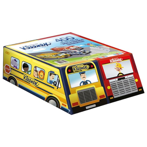 Imagen de Exhibidor Pañuelos Kleenex Back to School 2 Pack 200 PZS
