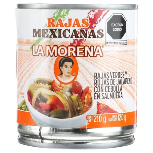 Imagen de Chiles La Morena Rajas Mexicanas 210 GRS