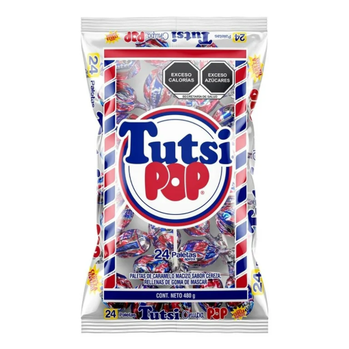 Imagen de Exhibidor Paleta Tutsi Tama Bolsa 20 GRS