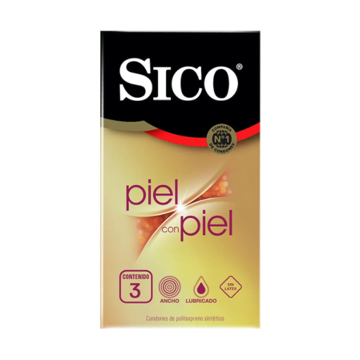 Imagen de Exhibidor Preservativos Sico Piel con Piel 3 PZS