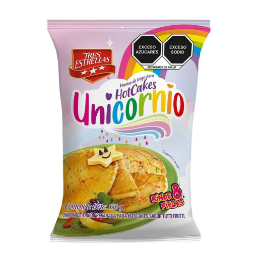 Imagen de Harina para Hot Cakes 3 Estrellas Unicornio 150 GRS