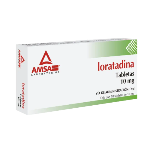 Imagen de Medicamento Amsa Loratadina 10 mg Tabletas 10 PZS