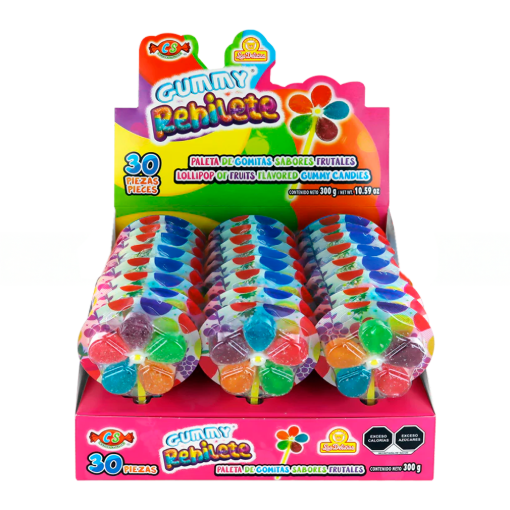 Imagen de Exhibidor Dulce Las Delicias Gomitas Gummy Rehilete 300 GRS