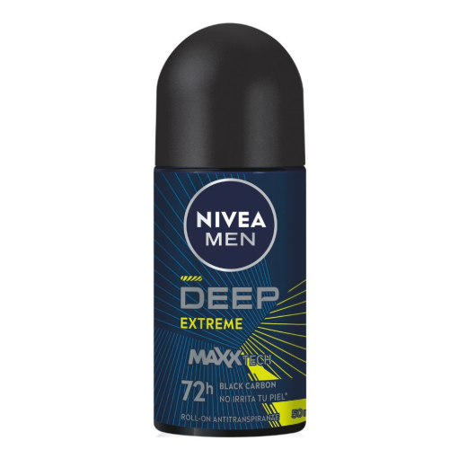 Imagen de Desodorante Nivea Men Deep Extreme Roll On Antitranspirante 50 MLL