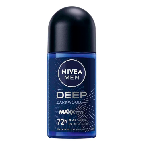 Imagen de Desodorante Nivea Men Deep Darkwood Carbon Roll On Antitranspirante 50 MLL