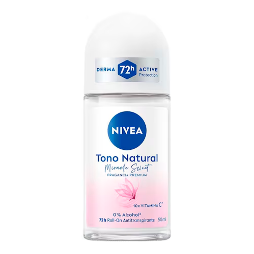 Imagen de Desodorante Nivea Tono Natural Romance Mujer Roll On Antitranspirante 50 MLL