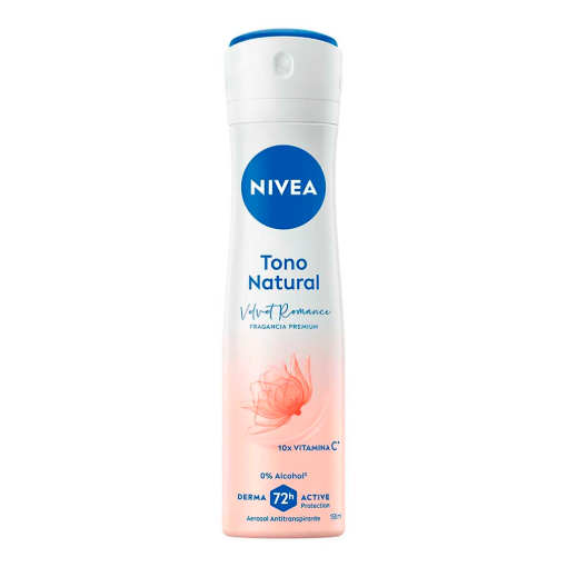 Imagen de Desodorante Nivea Tono Natural Romance Mujer Aerosol Antitranspirante 150 MLL