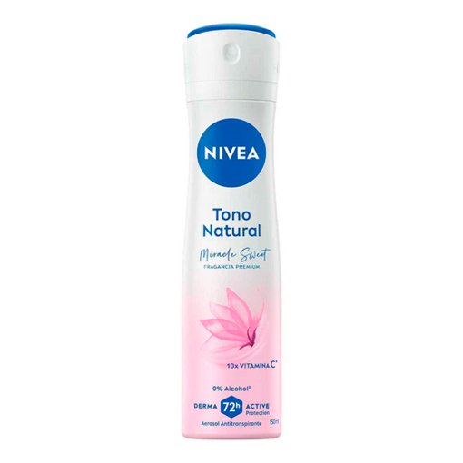 Imagen de Desodorante Nivea Tono Natural Mujer Aerosol Antitranspirante 150 MLL