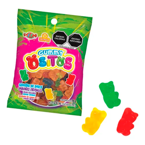 Imagen de Charola Dulce Las Delicias Gummy Ositos 70 GRS