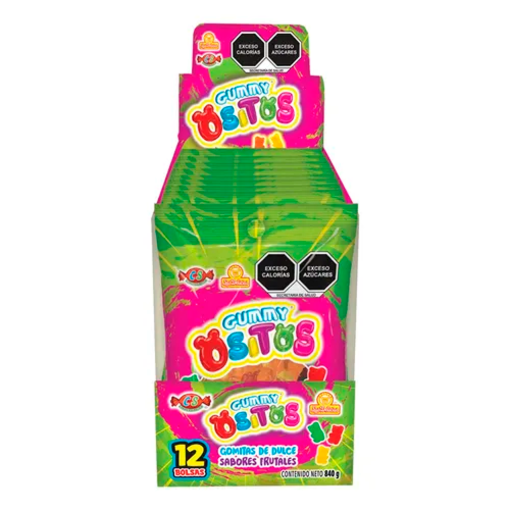 Imagen de Exhibidor Dulce Las Delicias Gummy Ositos 70 GRS