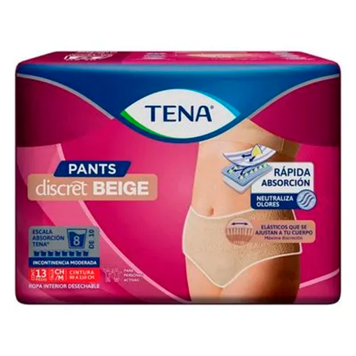 Imagen de Calzón Tena Pants Discreet Beige Mediano 13 PZS