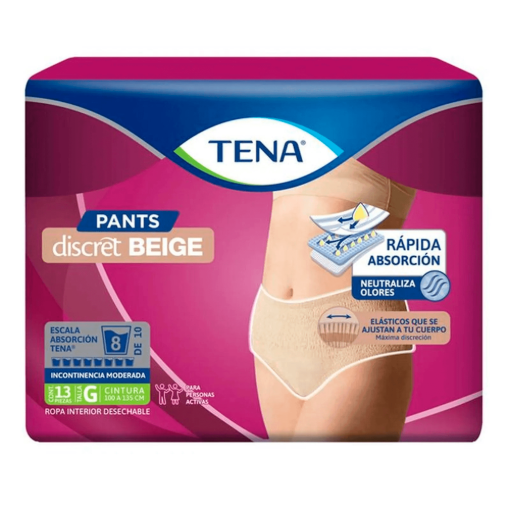 Imagen de Calzón Tena Pants Discreet Beige Grande 13 PZS