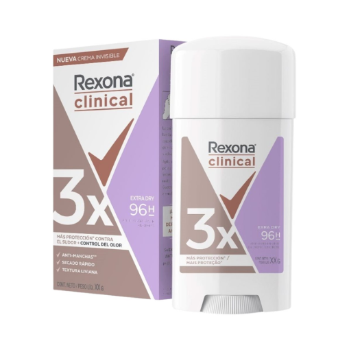 Imagen de Desodorante Rexona Antitranspirante Barra Clinical Mujer Extra Dry 58 GRS