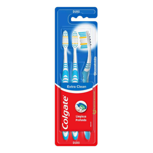 Imagen de Cepillo Dental Colgate Extra Clean 3 PZS